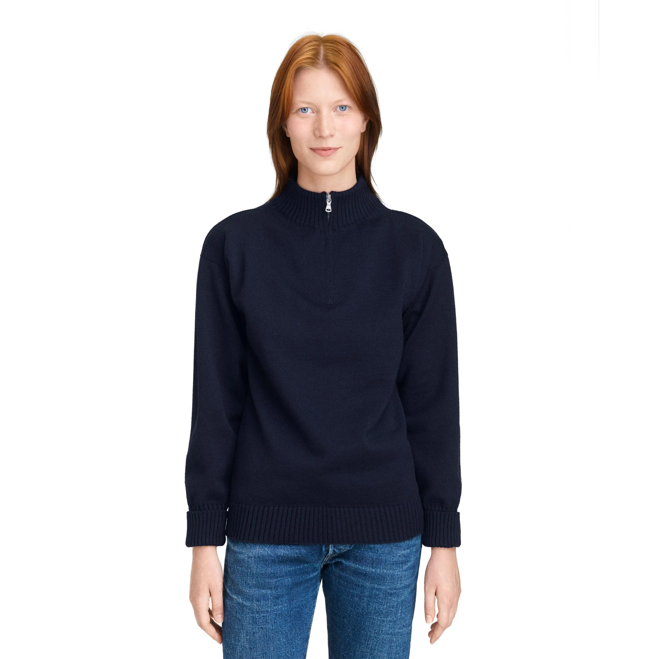 Seaman Half-Zip Off-White