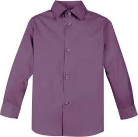 Spring Notion Boys' Long Sleeve Dress Shirt for Boys Kids Toddlers