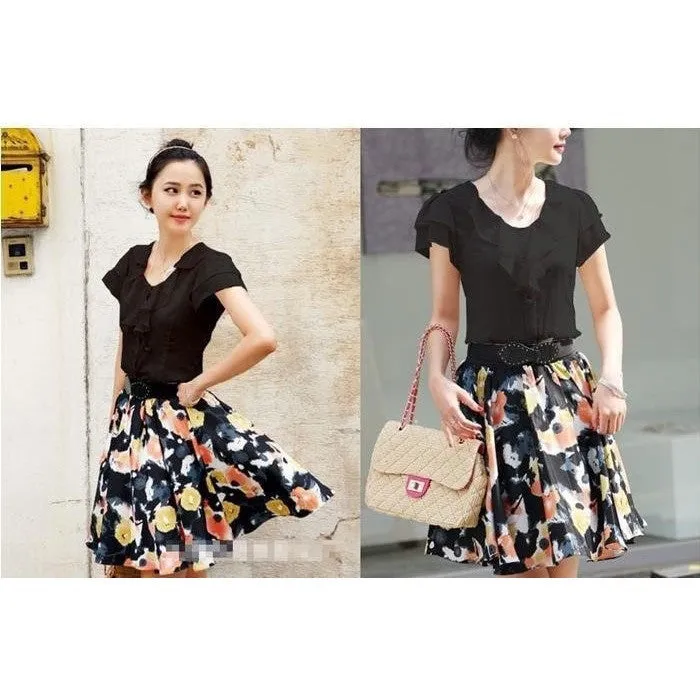 Summer Ruffles Chiffon Blouse