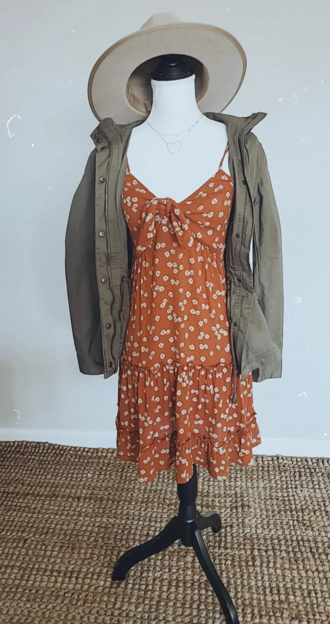 TIERED SPAGHETTI STRAP DRESS