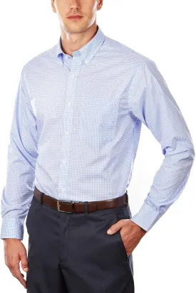 Tommy Hilfiger Men's Regular Fit Non Iron Gingham Dress Shirt - Amazon Exclusive