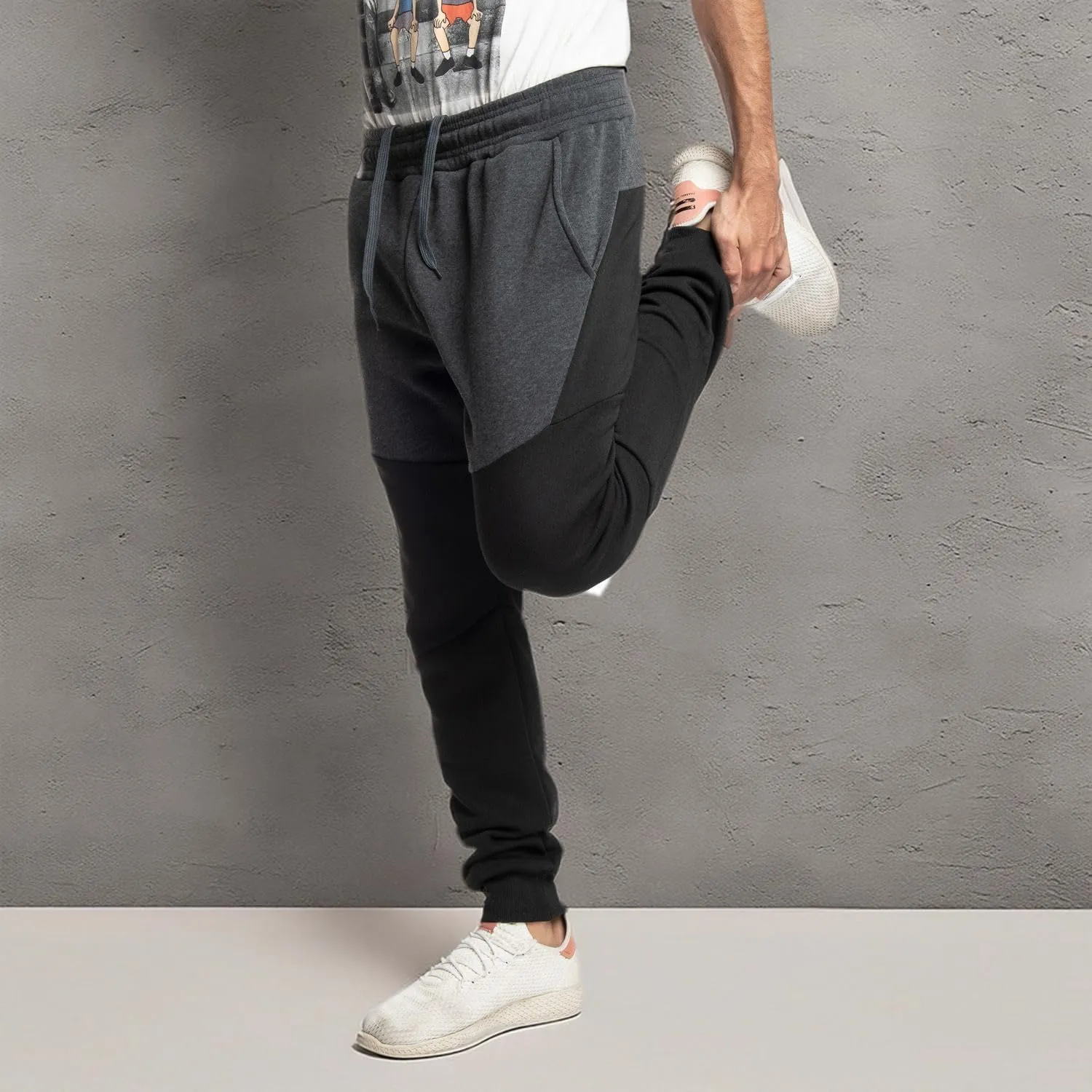 Ultra Performance 3 Pack Fleece Active Tech Joggers for Men, Mens Sweatpants with Zipper Pockets