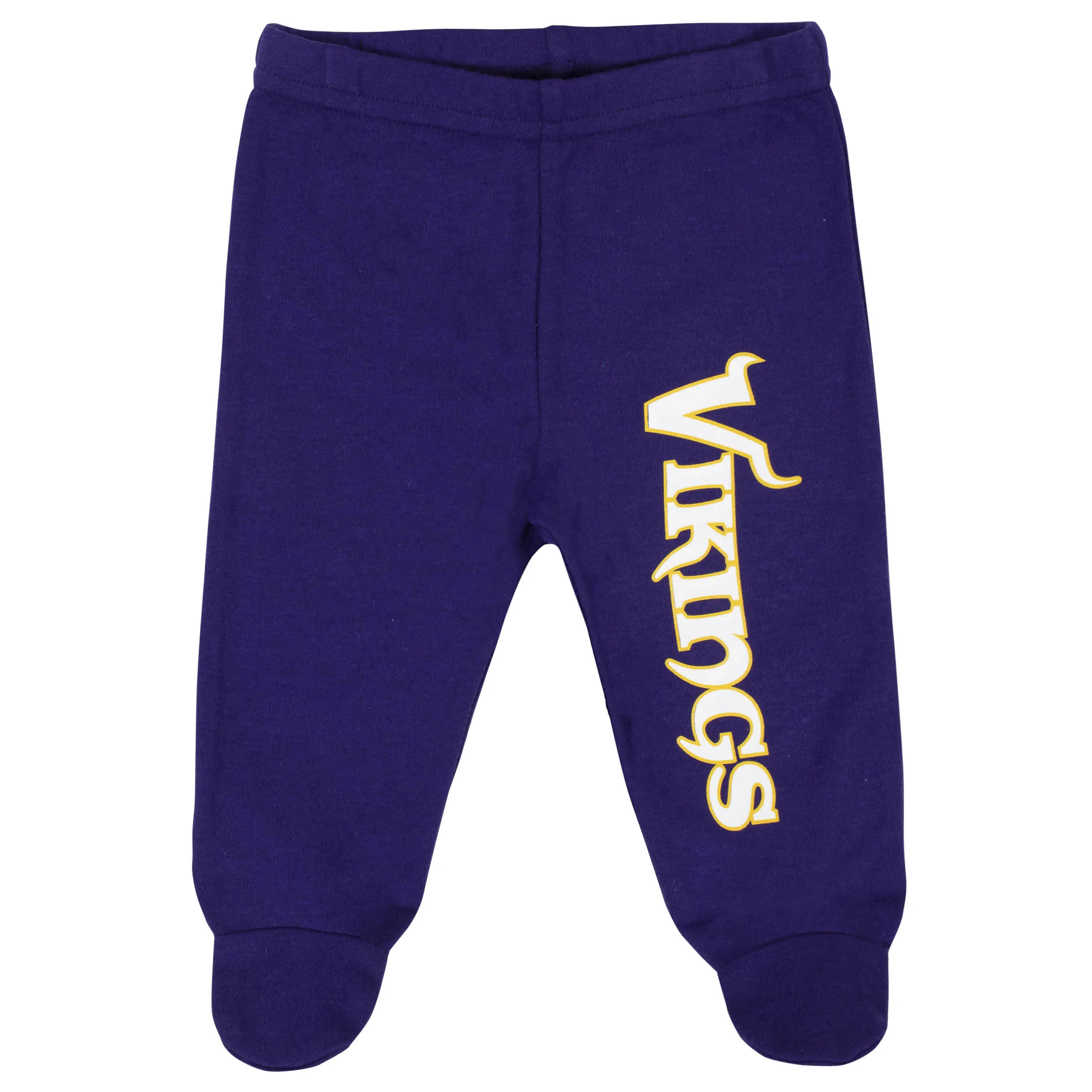 Vikings Baby Boys 3-Piece Bodysuit, Pant, and Cap Set