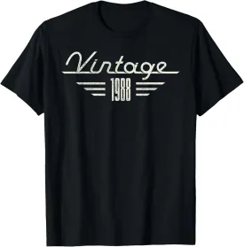 Vintage 1988 Birthday Minimalist Year of Birth 1988 Graphic T-Shirt