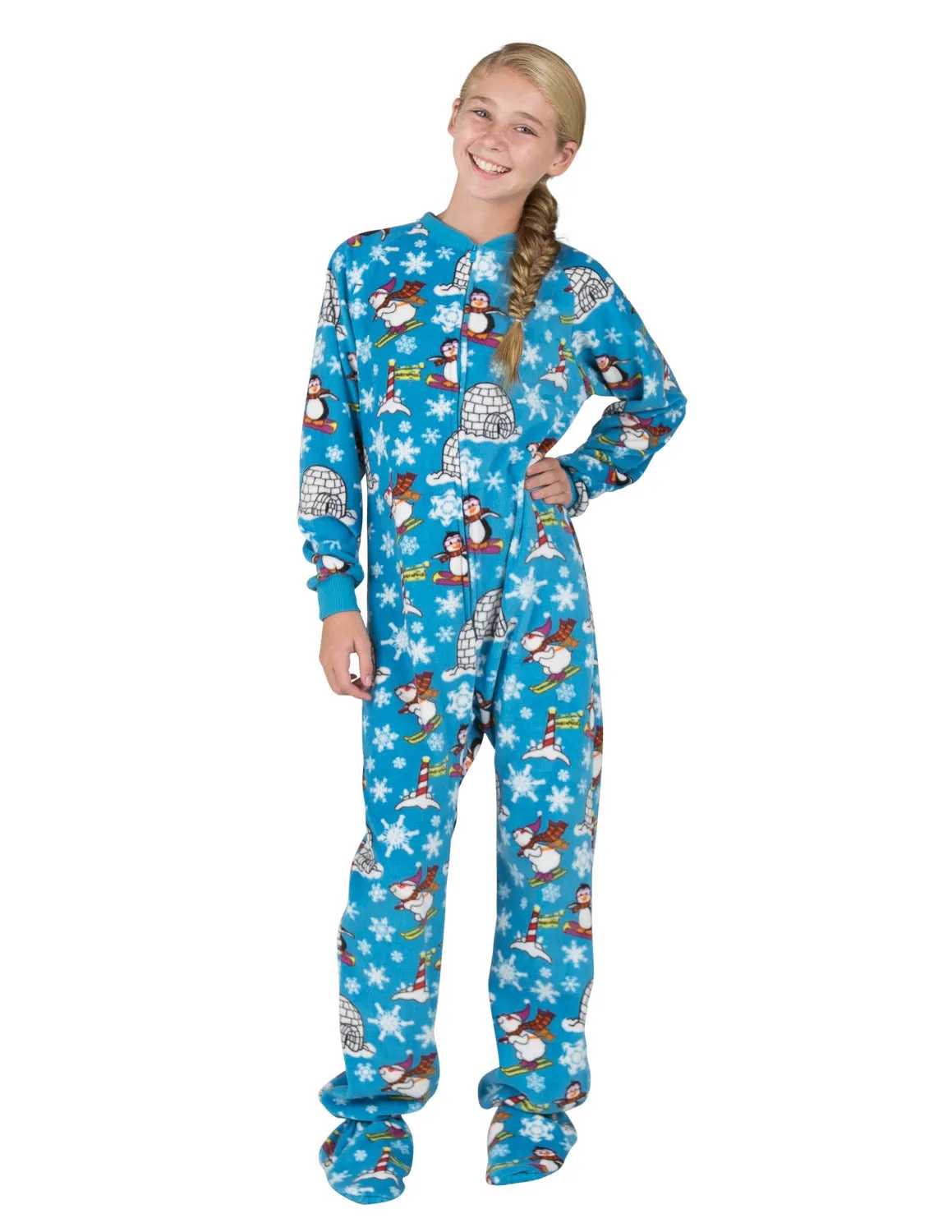 Winter Wonderland Kids Fleece Onesie