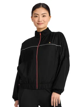 Women's 2-Pocket Mock Neck Windbreaker Jacket