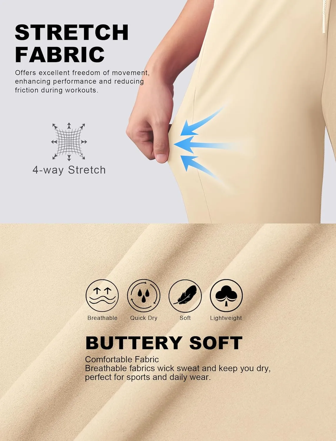 Women's Joggers Pants with Zipper Pockets High Waisted Athletic Drawstring Sweatpants for Lounge Workout Jogging 2024