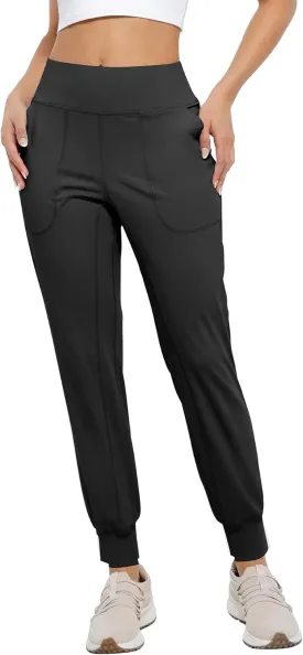 Women's Lightweight Joggers Pants Without Drawstring Running Sweatpants with Pockets for Women Lounge Travel
