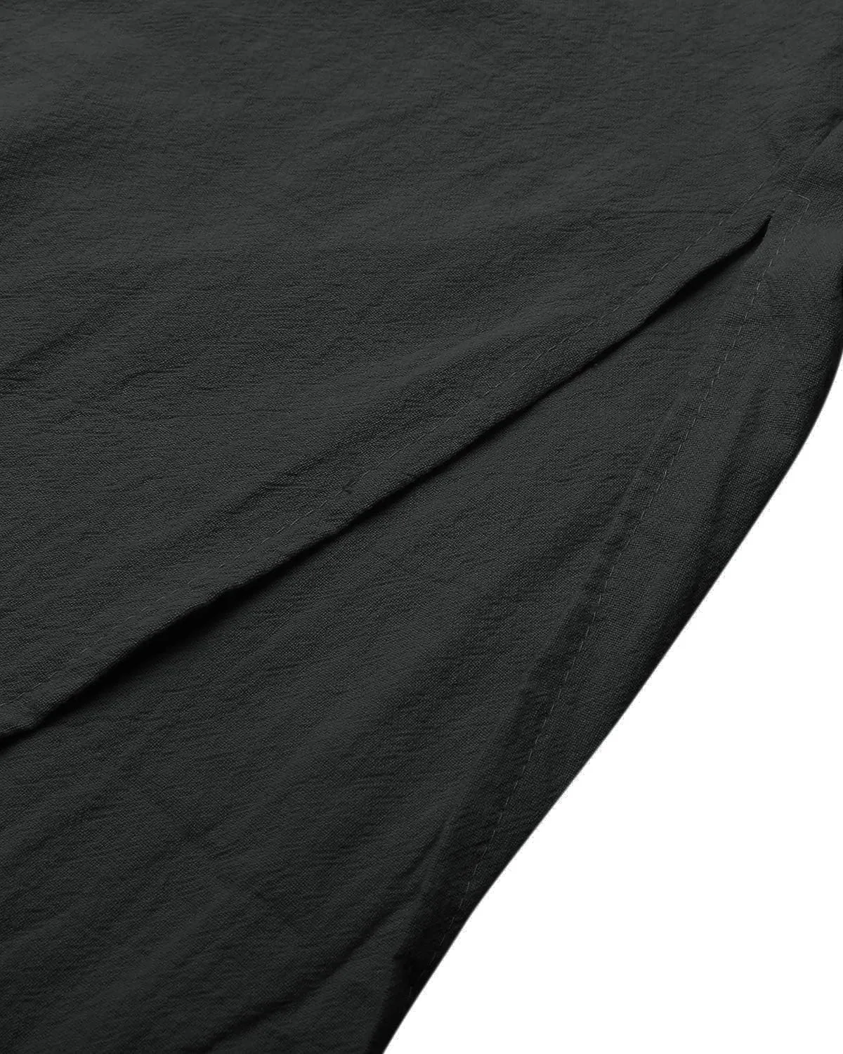 Women's Maxi Dress Solid Plus Size Loose Cotton Linen Long Dresses with Pockets